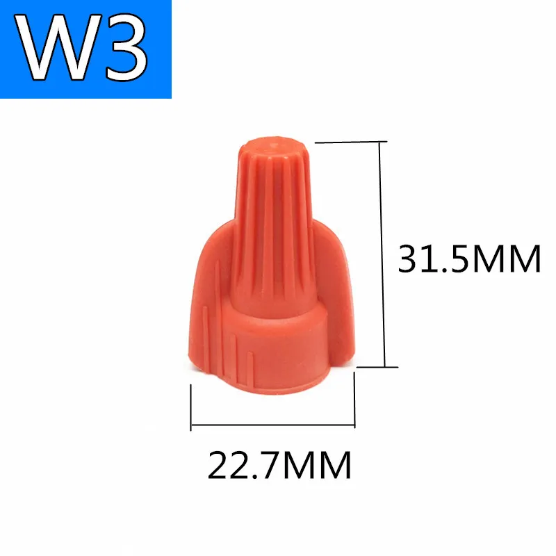 Two Wings Electrical Wire End Wire Connecter QWT Nylon Pvc Closed End Crimp Connectors Cable Splice Screw Terminal Wire Nuts
