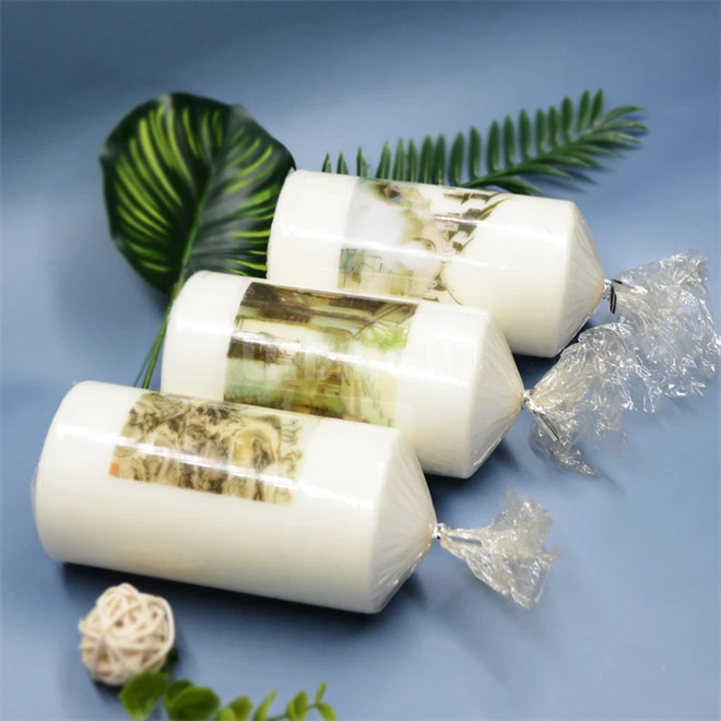 Custom Box Paraffin Wax Candle With Smokeless Cotton Wicks Solid Pillar Candle Factory China