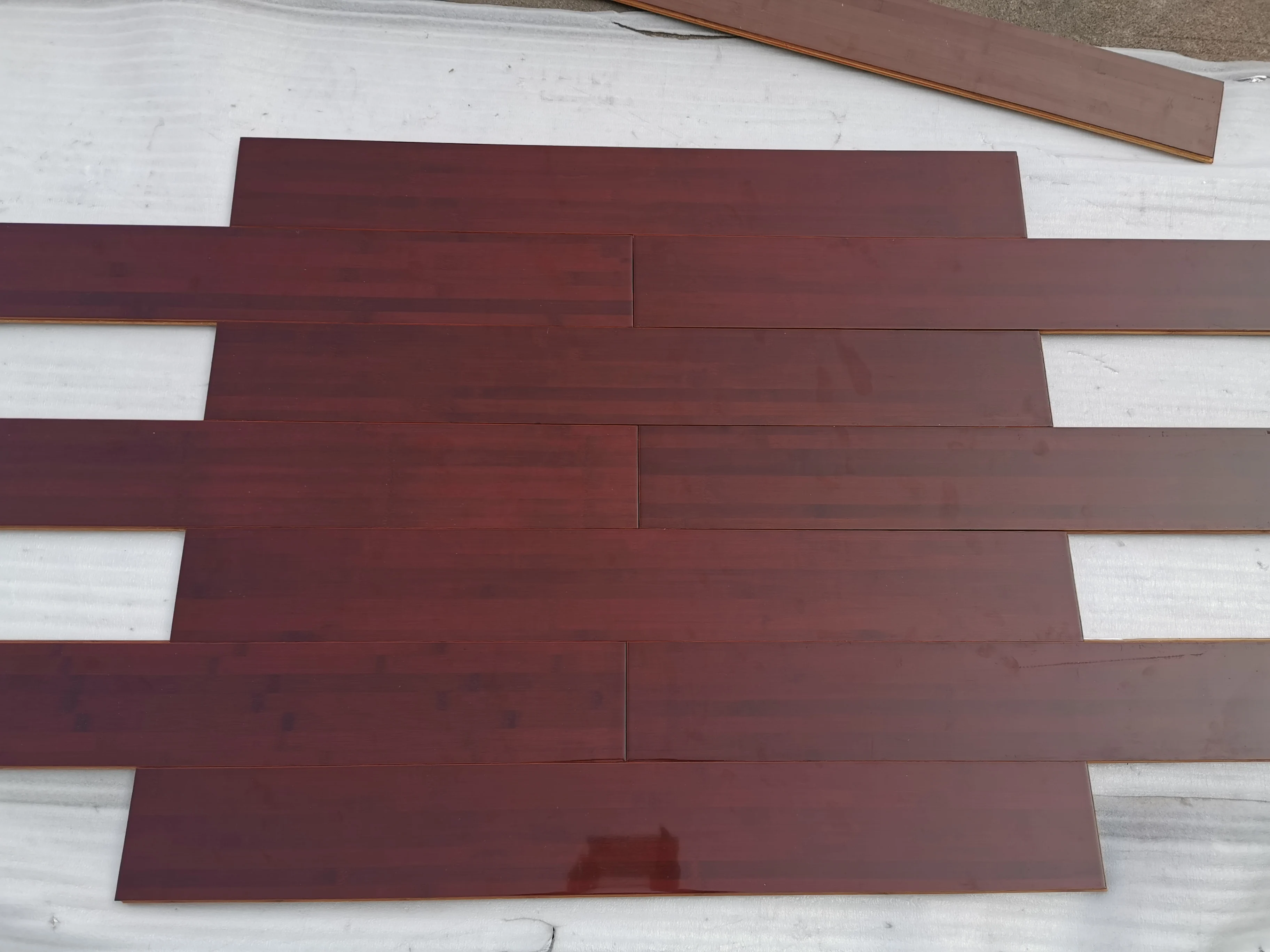 
Cherry color bamboo flooring glossy natural bamboo flooring easy installed stained bamboo 