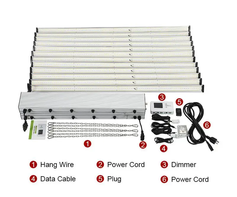 700W 8 Bars Hydroponics Fluence Commercial Planting 1000w led grow lights HPS replacement for indoor