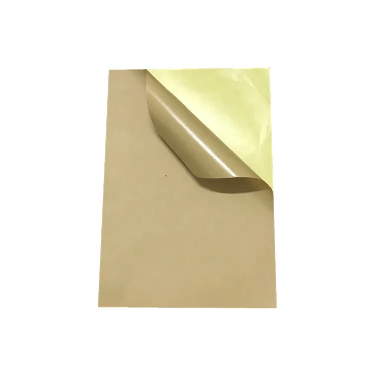 self adhesive kraft sticker paper