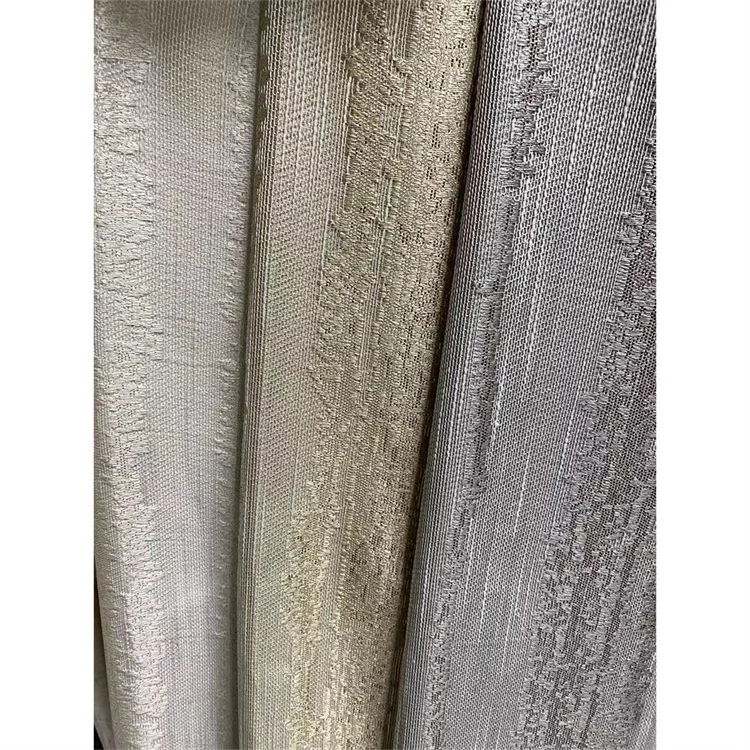 Chinese Factory Fabric Jacquard Curtain Fabrics Turkey 100% Polyester Blackout Curtain Fabric