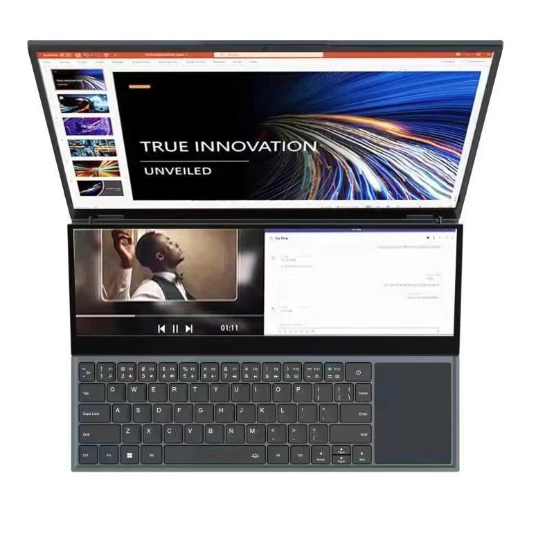 Core i7 10th double Screen Laptops 16.1 + 14 inch Big Memories  Laptop For gaming laptop