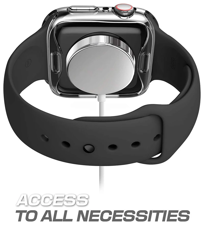Чехол для Apple Watch 3 2 1 38 мм 42 360 полностью мягкий прозрачный защитный чехол из ТПУ iWatch 4/5/6/SE/7 44 40