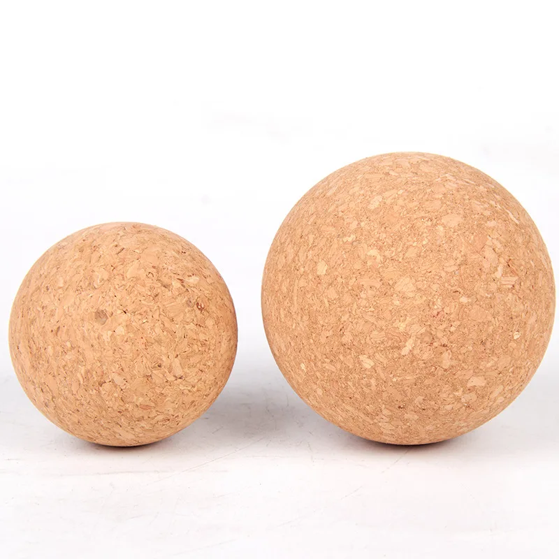 36cm 75cm Eco Friendly Custom Logo Cork Massage Ball Sustainable Fitness Natural Cork Yoga Block Mat Cork Balls