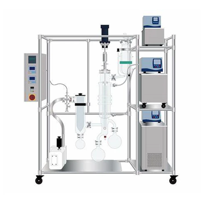 small model 0.06sqm molecular  Distillation Equipment Fractional Column for Essential oil Fractional extraction equipment