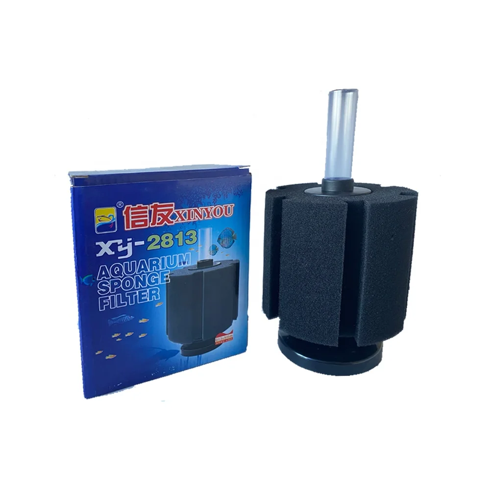 
aquarium sponge filter pump to purify water xy2813 for Water purification 
