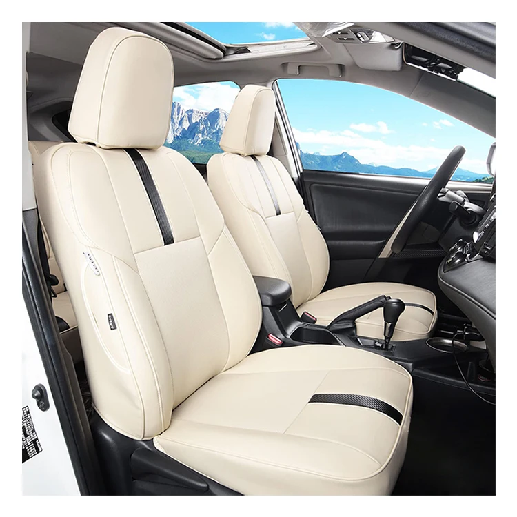 Car Accessories Interior Decoration Custom Car Seat Cover Leather Original Car Seat Covers for 2013-2022 Toyota RAV4