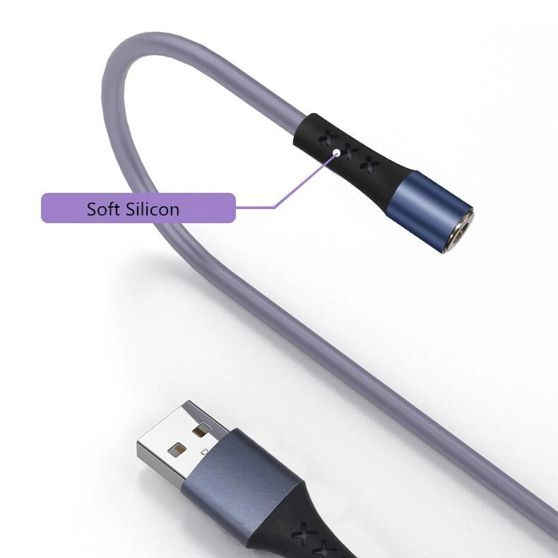 Индивидуальные цветные безопасные USB-кабели, высокопроизводительный Сверхбыстрый Магнитный зарядный кабель для телефона