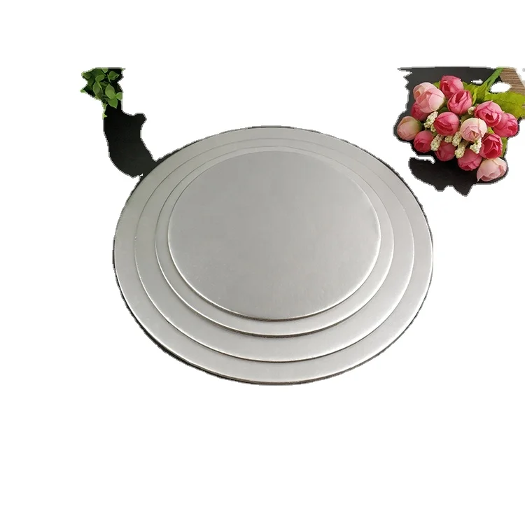 
Guangzhou round paper cake board sliver cardboard cake drum 