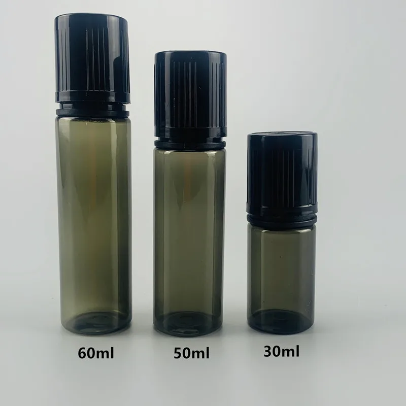 wholesale pet plastic oil bottle with twist lid 60ml 50ml 30ml pet plastic bottle with cap Plastic Dropper Bottle