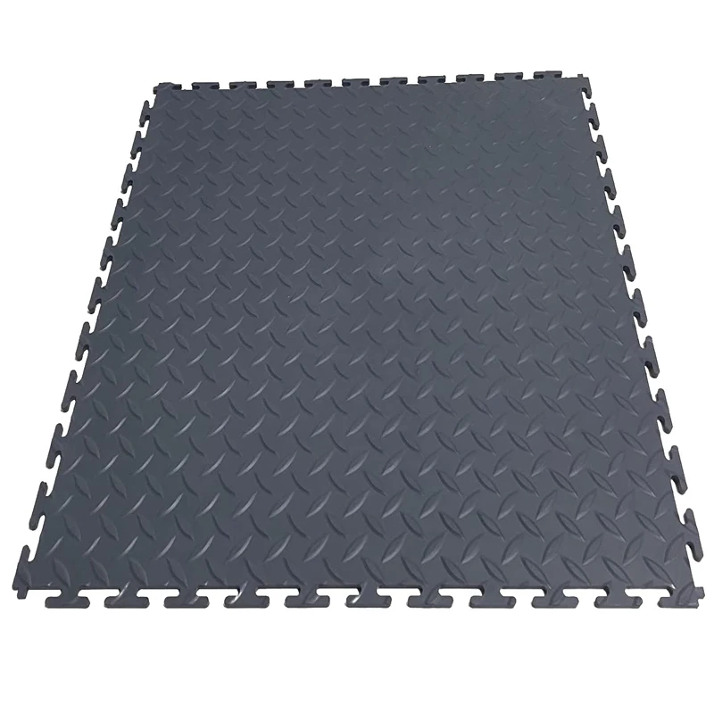 Eco-friendly Customized Waterproof Heavy Dust Anti-slip 5mm PP PVC Rubber Flooring Garage Mats