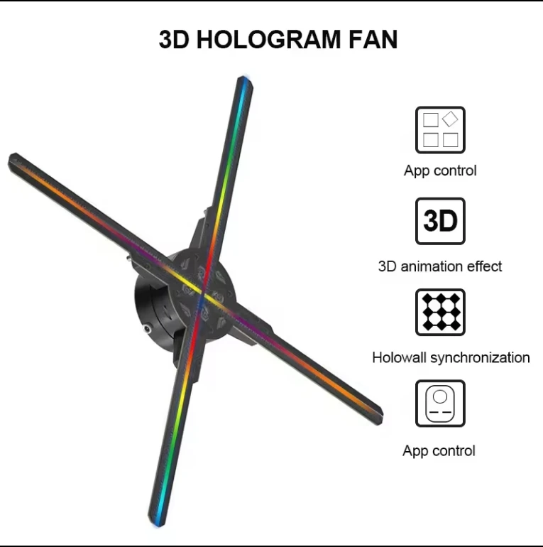 Голографический 3D-проектор 50 см 65 80