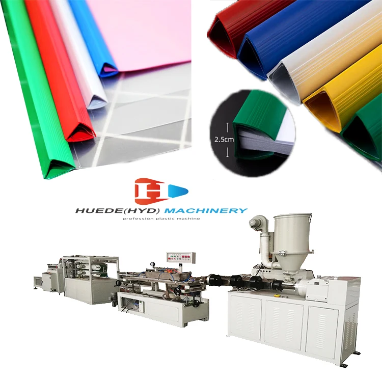 Plastic clip production machine/ Folder Plastic Strip production line/ Plastic slider binder file folder for documents binding