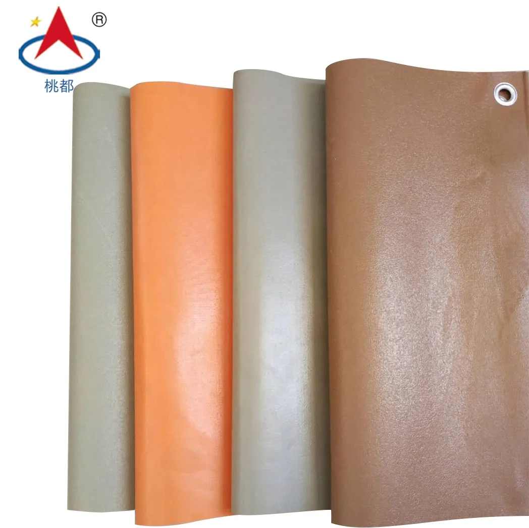  Грубая и глянцевая прочная трикотажная ткань водонепроницаемая наружная с ПВХ покрытием холст