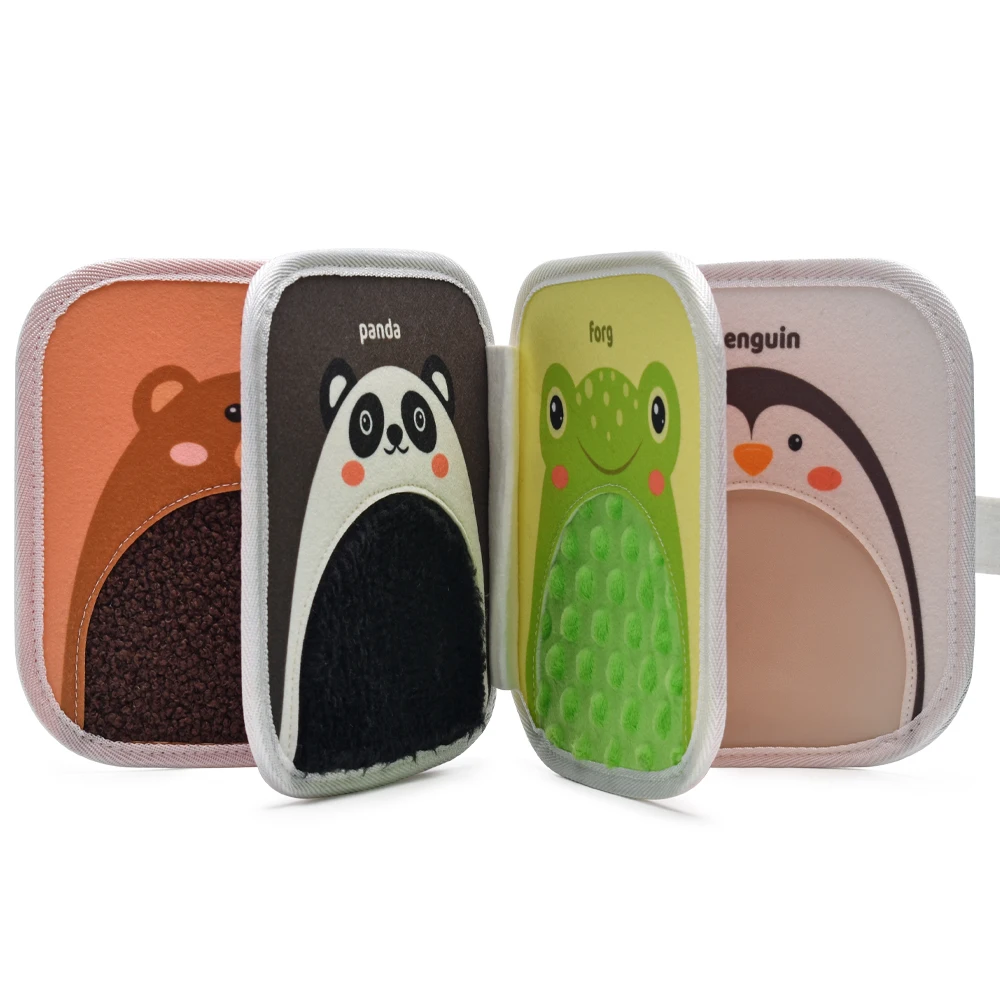 Educational Sensory Mats Book Assorted Textured Sensory Tiles Felt Educational Sensory Mats Book  for Kids and Autistic Children