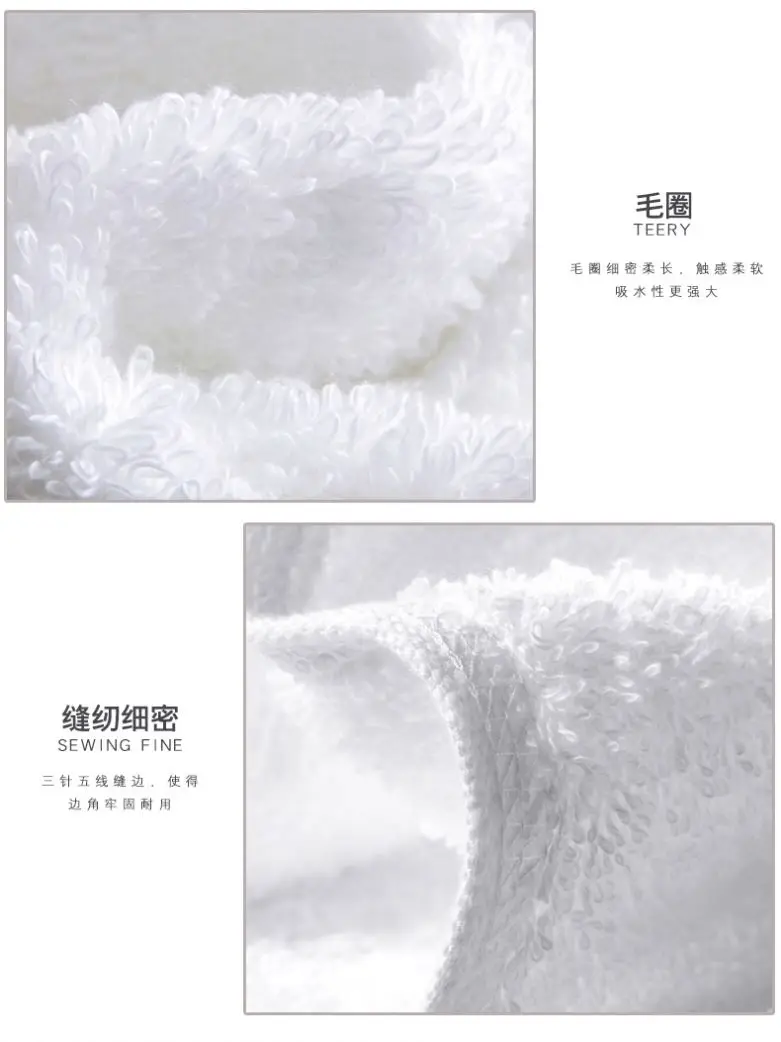 Wholesale Luxury 100 cotton white towels 10x10 Custom Logo 25x25 quadrat handtuch Hand Towel