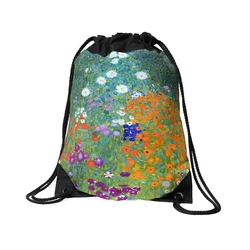Klimt Drawstring Backpack 2021 Hot Selling Backpack Light And Washable Folding Polyester drawstring Backpack