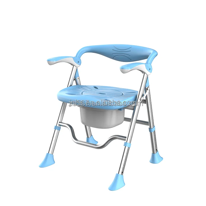 Double Function Portable Disabled Folding Toilet Chair for Elderly