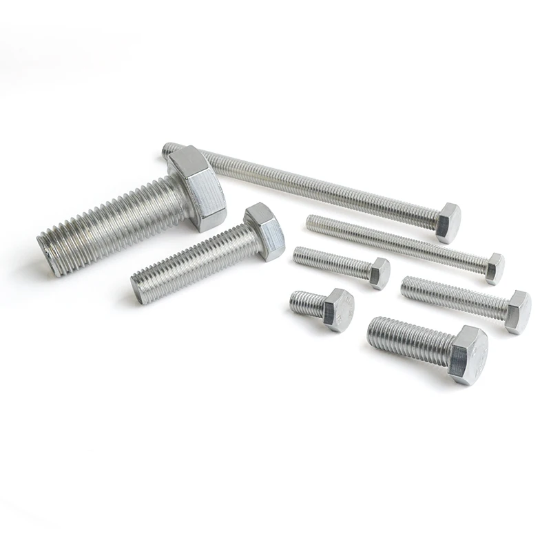 Free Sample M10 stainless steel 316 m10 hex bolt and nut with flat washer hex nut bolt