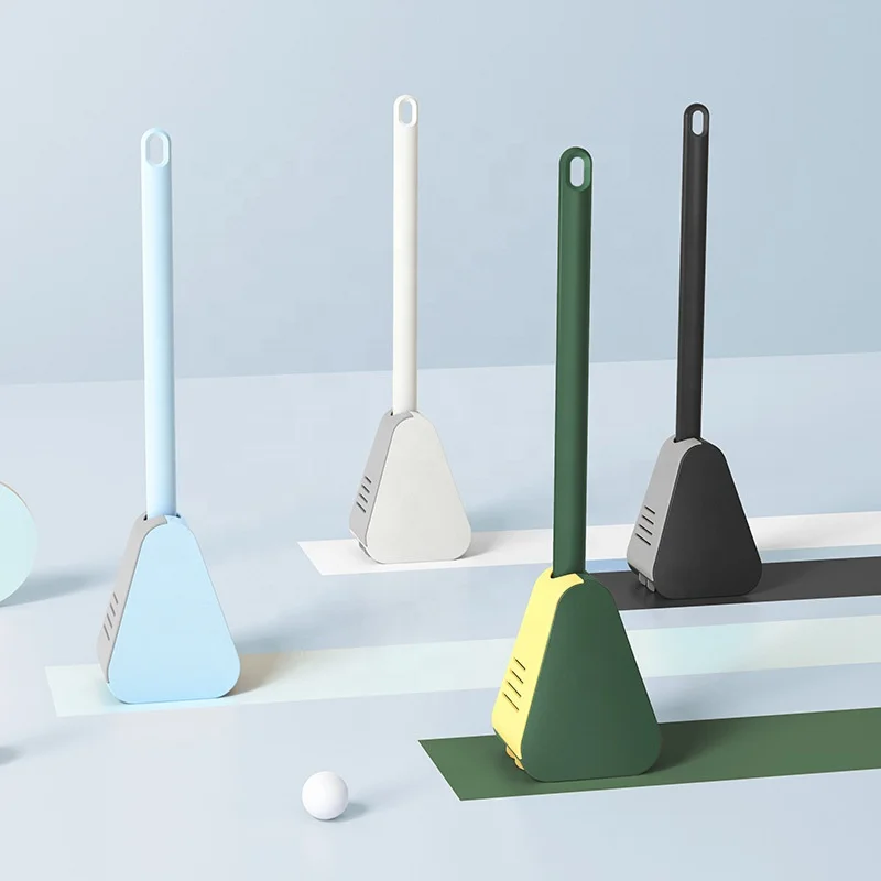  golf shape bathroom with triangle holder long handle silicone toilet