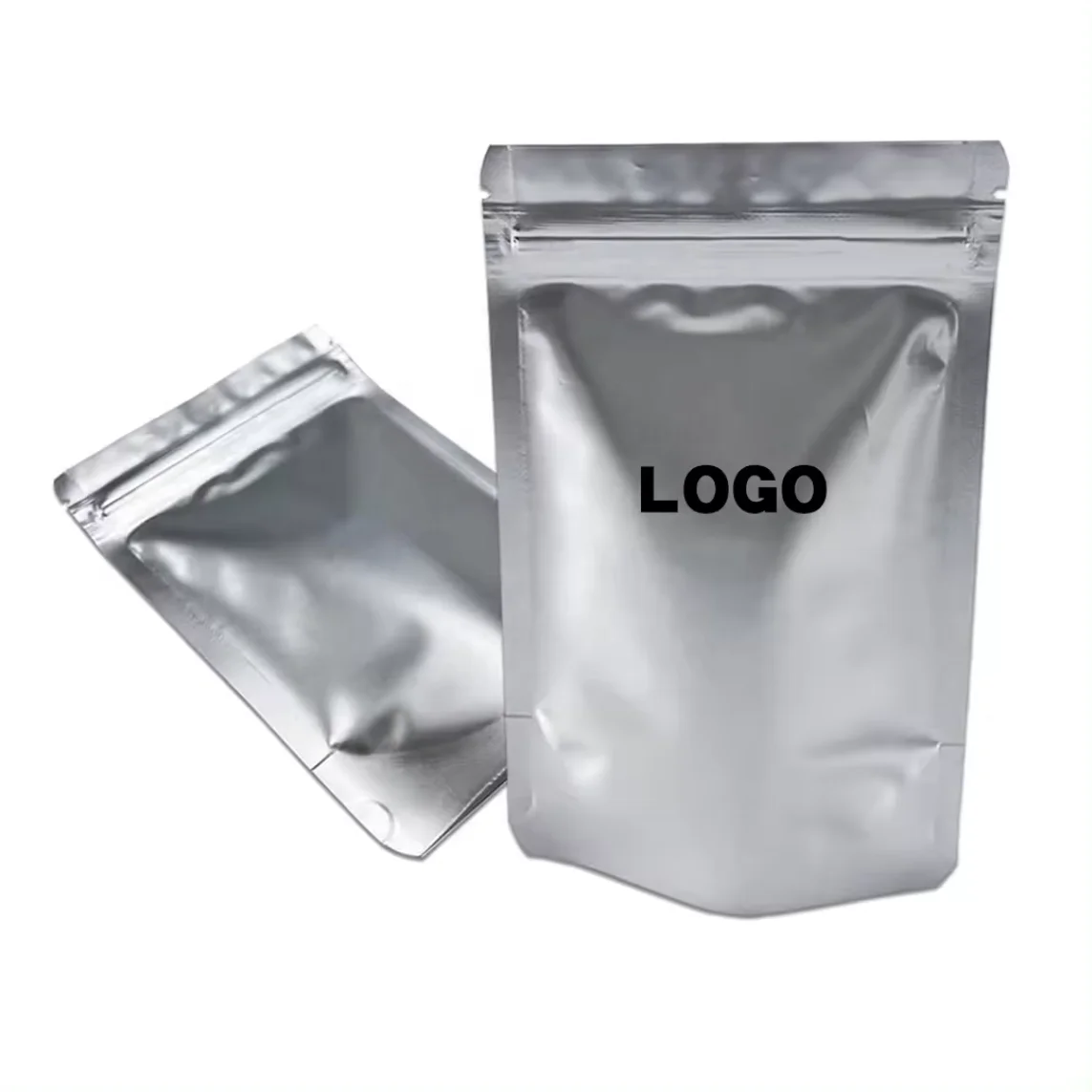 Heat sealable laminated multiple layers aluminum foil bags