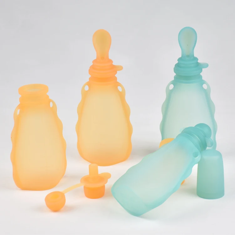 Squeeze For Toddlers Holder Bag Storage Silicone Juice Baby Snack Container Reusable Food Feeding Pouches Bag