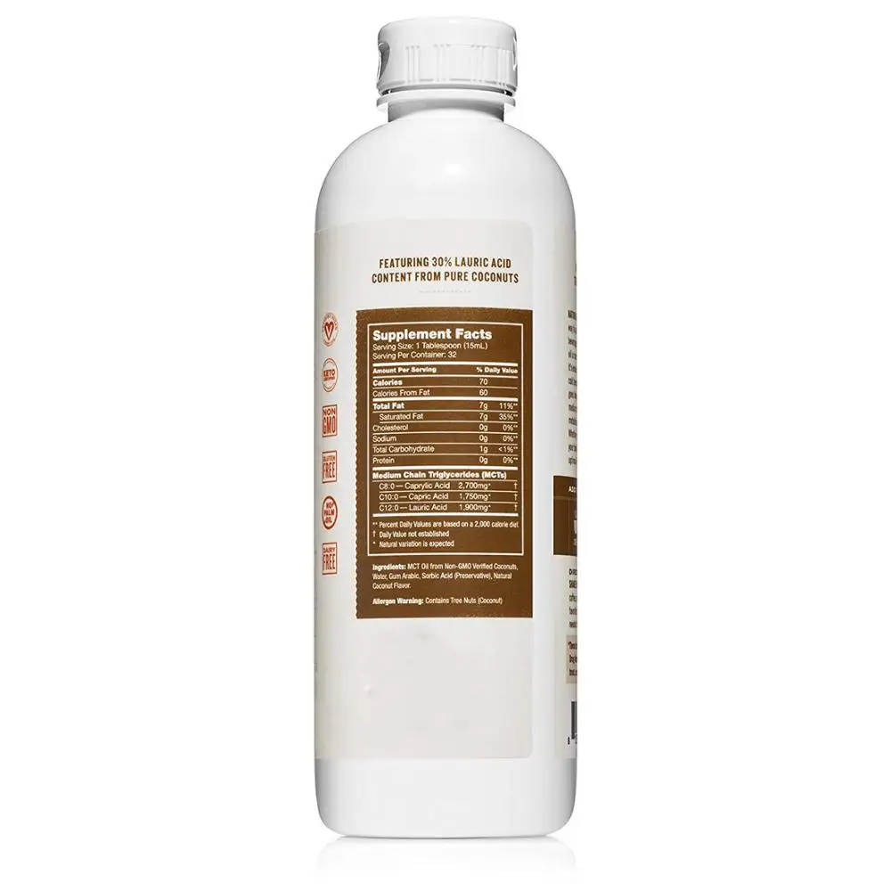  Лидер продаж 100% органический производитель фракционный кокосовый носитель OEM MCT масло
