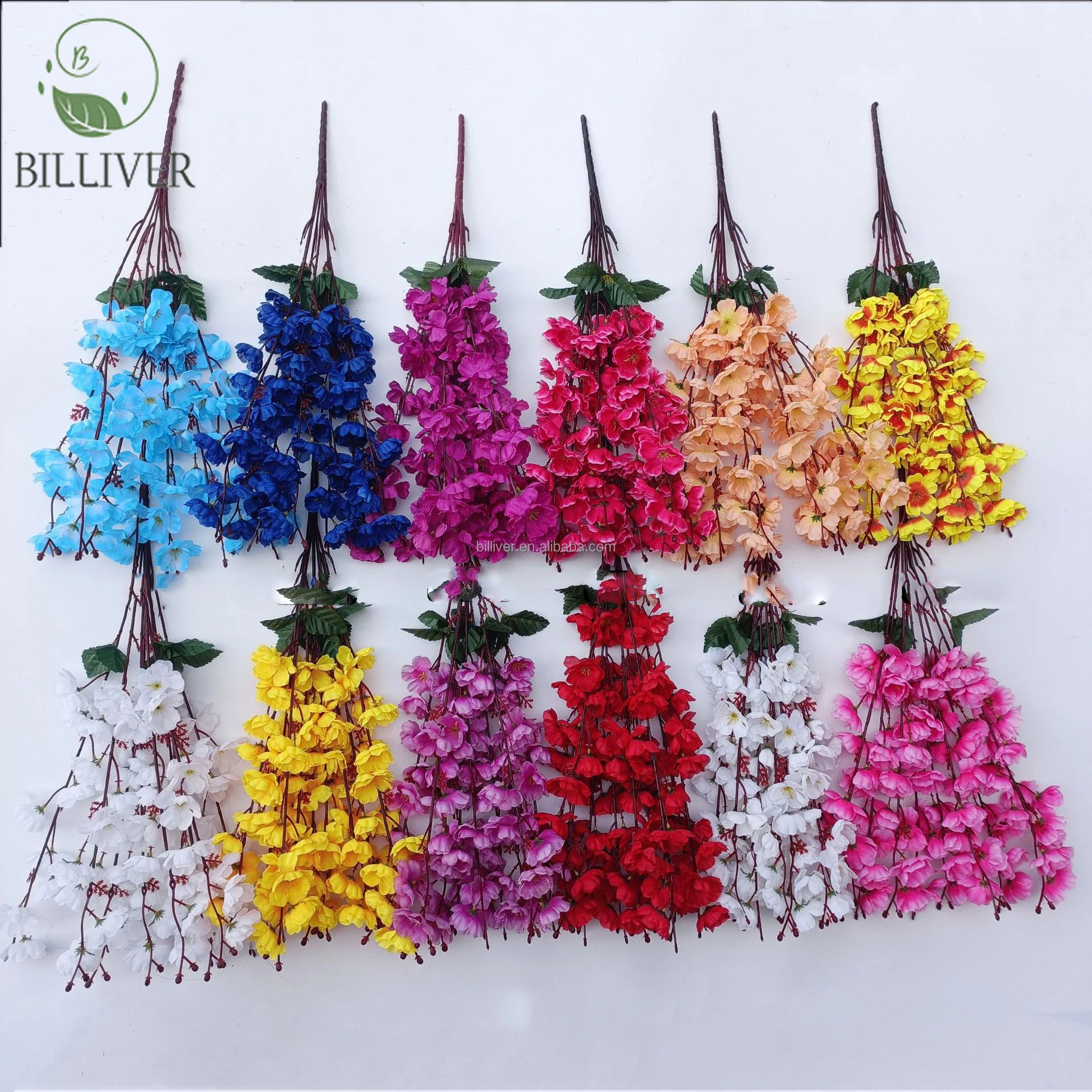 China design wholesale artificial flowers for wedding decoration luxury artificial flower for wedding Peach blossom