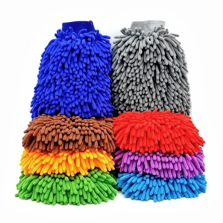 2021 hot selling microfiber super mitt/chenille car wash mitt/chenille microfiber winter glove