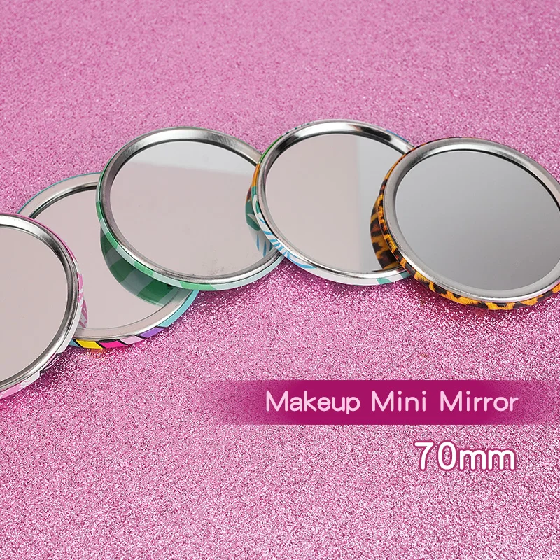 High Quality Style Small Beauty Tool Makeup Compact Mirrors Round Mini Pocket Mirror Mini Led Foldable Cosmetic Mirror
