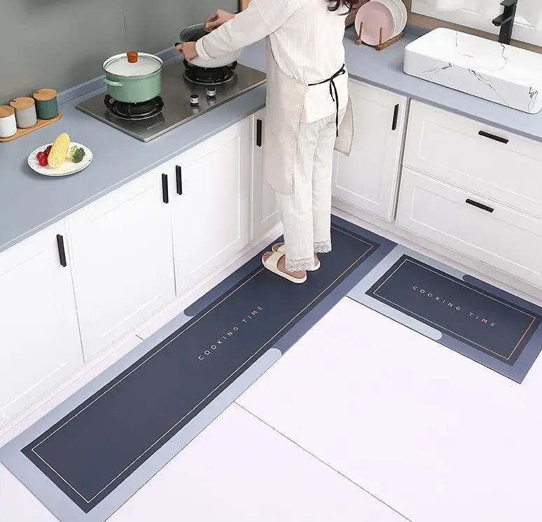 Cheap and Support design customized rubber material non-slip  floor  kitchen rugs mat