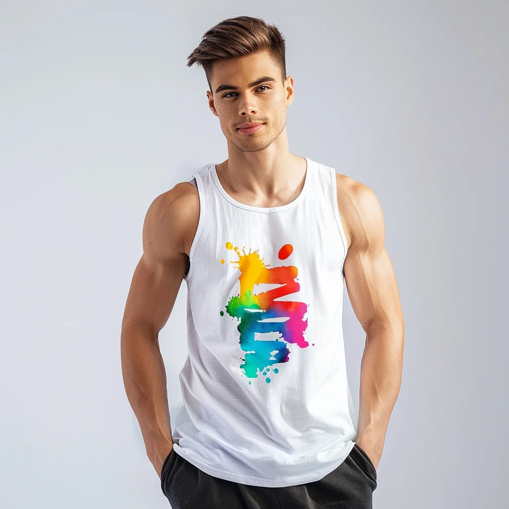 Wholesale Custom Cotton Stringer Gym Vest Fitness Singlet Workout Muscle Bodybuilding Mens Tank Top