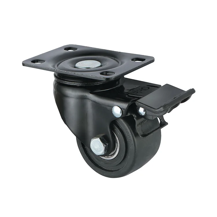 WBD 1.5-3IN heavy duty low profile nylon wheels low profile swivel business machine caster