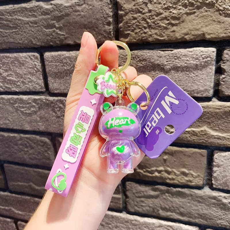 S243 Cute ice ice bear car backpack wholesale hanging ornaments key chain accessories key ring doll pendant key chain