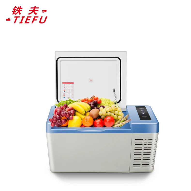 Tiefu 18 Liter 24v Usb 12v Car Cooler Box Mini Refrigerated Portable Mini Fridge 12v Car Fridge Refrigerator