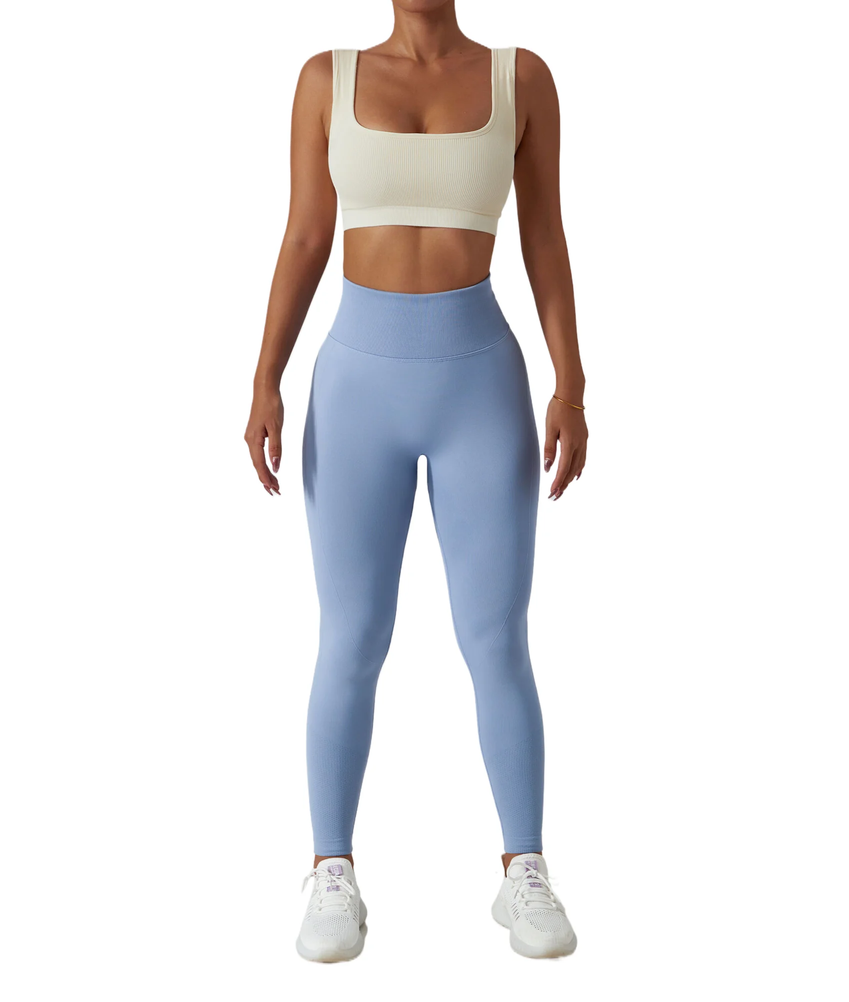 High Quality Exercise Tights Training Clothing Hip Lift Yoga Pants Fitness High Waist Yoga Leggings for Gym Mid Solid Pattern