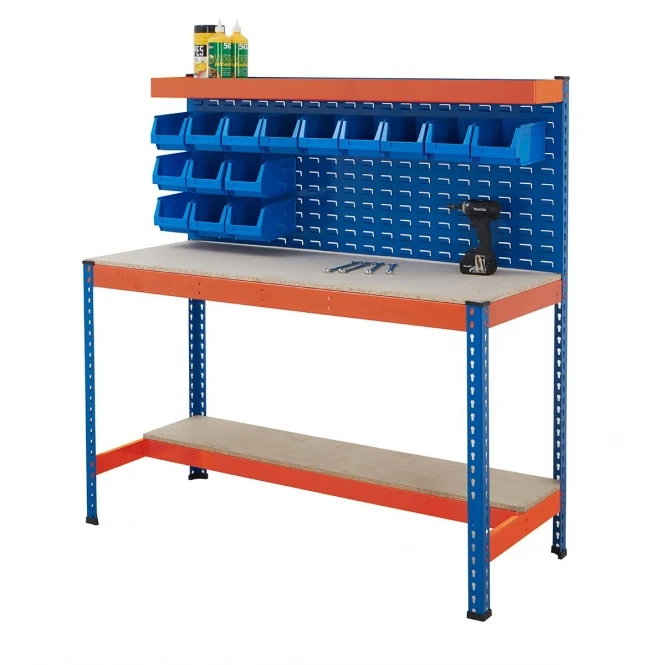 Workbench Workstation Multi Function Max Load 400 Kg Cabinet Metal Mobile Repair Work Table 400kg/shelf