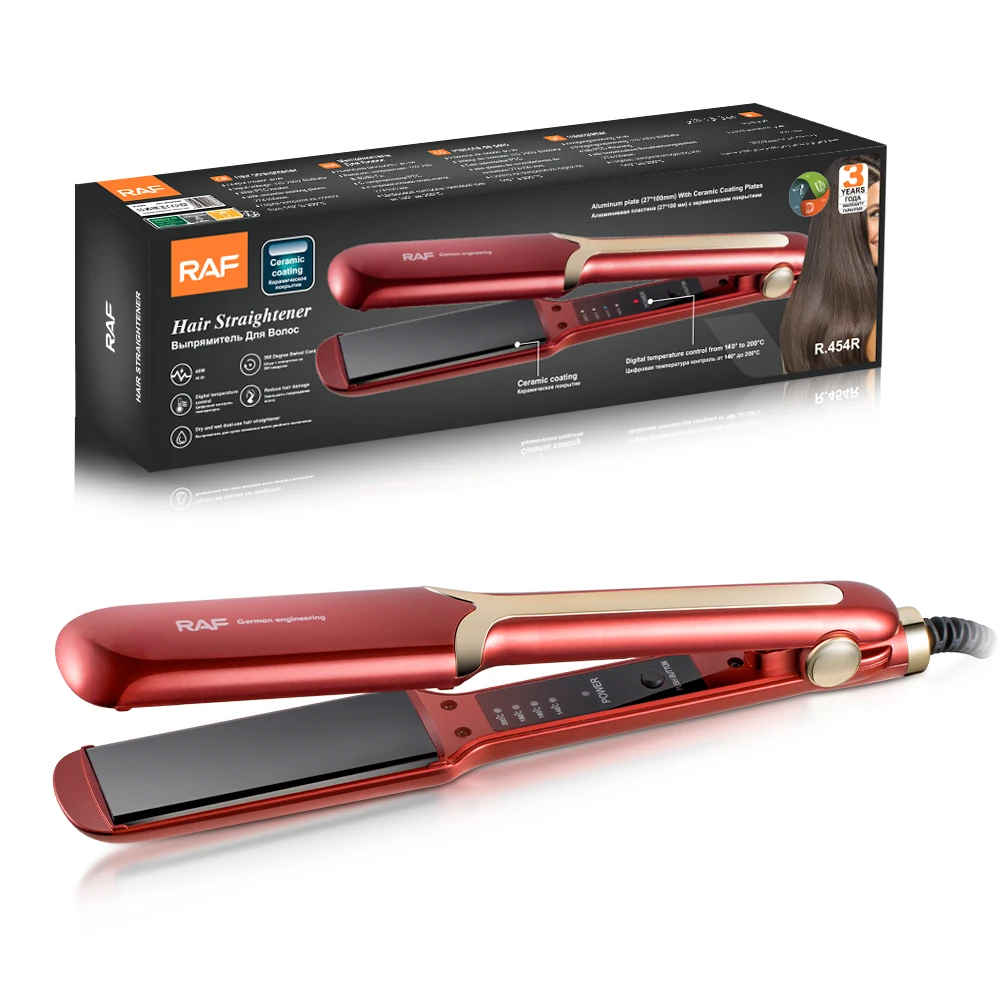 RAF Multi Styler Hair Straightener Digital Temperature Control 360 Degree Swivel Mulctifunction for Women with Ceramic Coating
