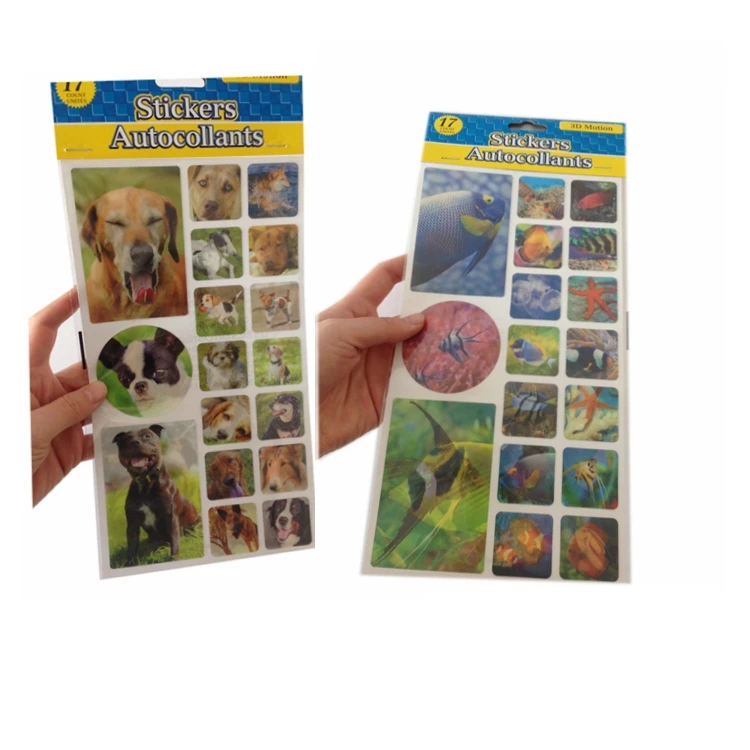 100%  eco-friendly Custom 3d lenticular printing 3d sticker