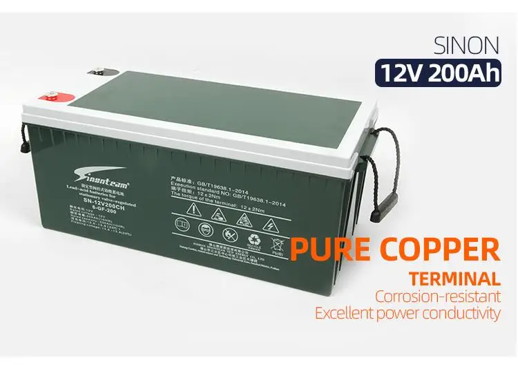 12 вольт солнечная батарея 100 Amp 200 100AH 200AH гелевая для солнечной системы