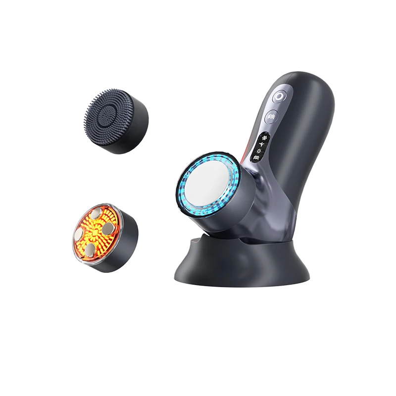 EMS micro current Skin Tightening Home use Skin Care Vibrating Massager introducer Beauty Instrument with LED light