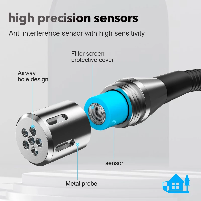 mestek New product Handheld Combustible Gas Detection CGD05 Flexible Metal Probe Gas Analyzer Gas leak Detector