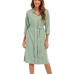 one piece green dress solid color dress with belt