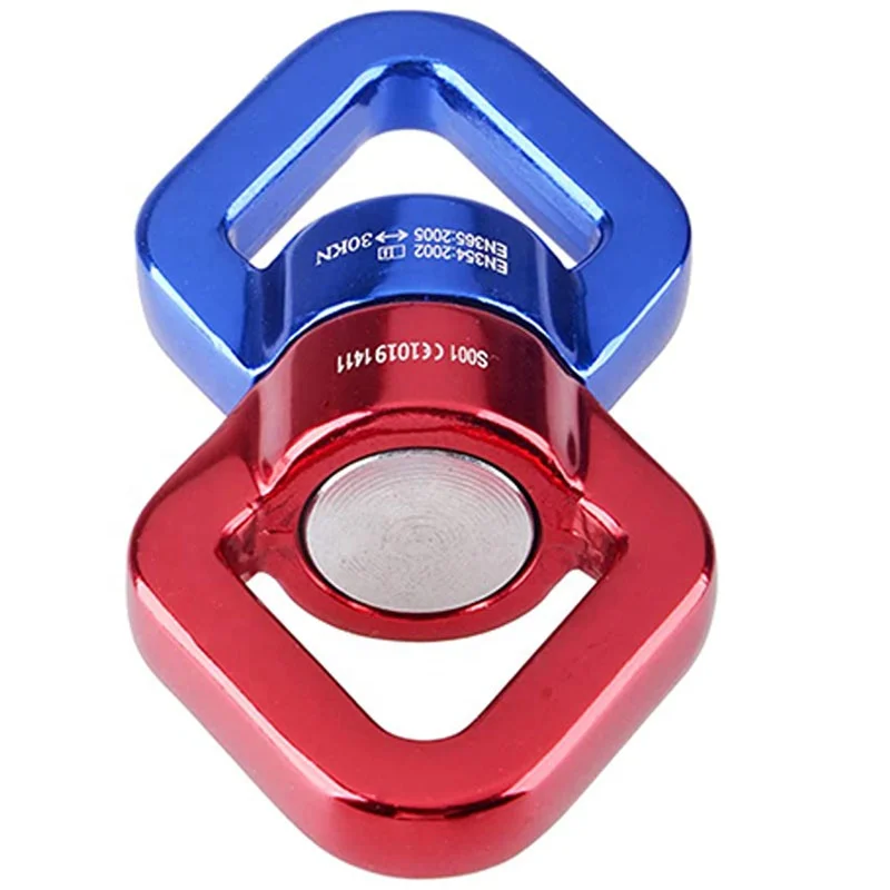 Вертлюжный Вертлюг 30 кН безопасный вращающийся для скалолазания подвесной крючок установки качели шелк танцев