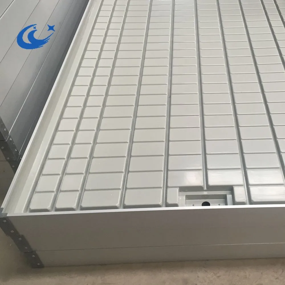 Hydroponic Flood Tray With Rolling Bench