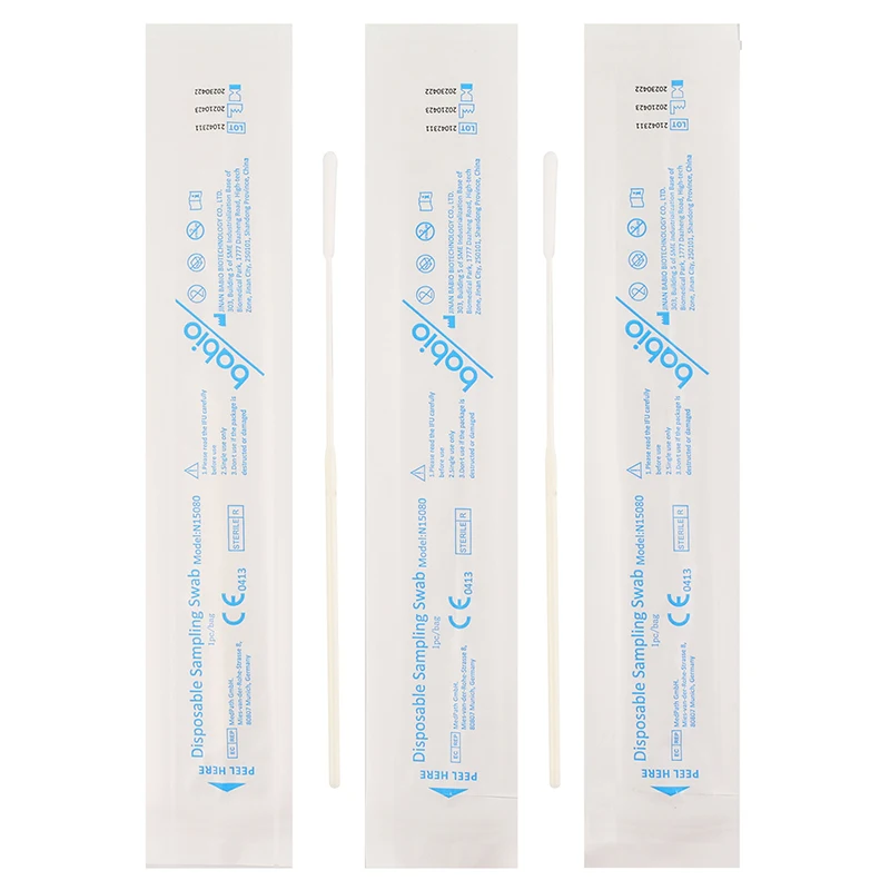 Палочка для обнаружения антигена инструмент тестирования палочка из флокированного нейлона одноразовая медицинская Стерильная отбора проб рта