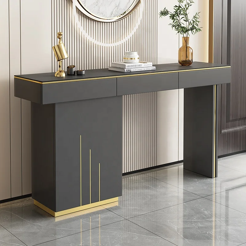 Hot Sale Living Room Furniture Simple Modern Console Table Decoration Porch Desk