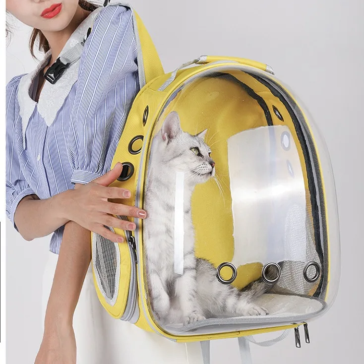 Outdoor Breathable Pet Backpack Bag Travel Carrier Bag Carrying Basket Backpack carrier dog cat bag