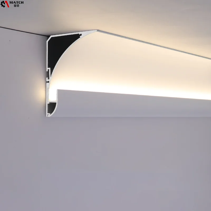 LED Strip Channels for architectural lighting design  used for recessed linear lighting, lighting between tiles